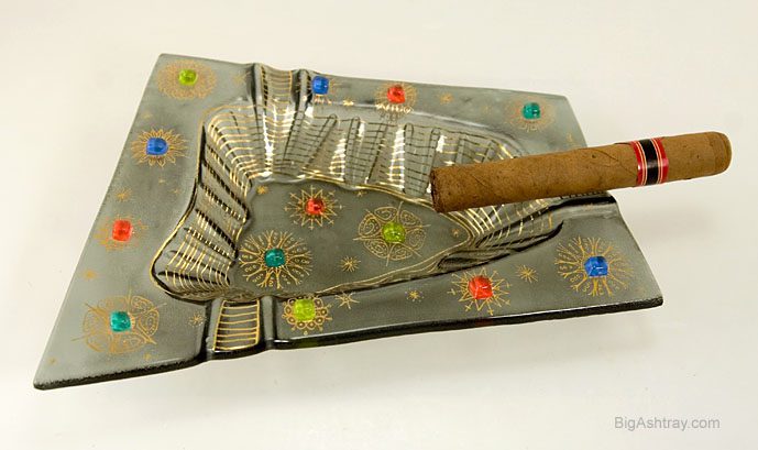 1960s Higgins Barbaric Atomic Beatnik Era Ashtray - Image 3