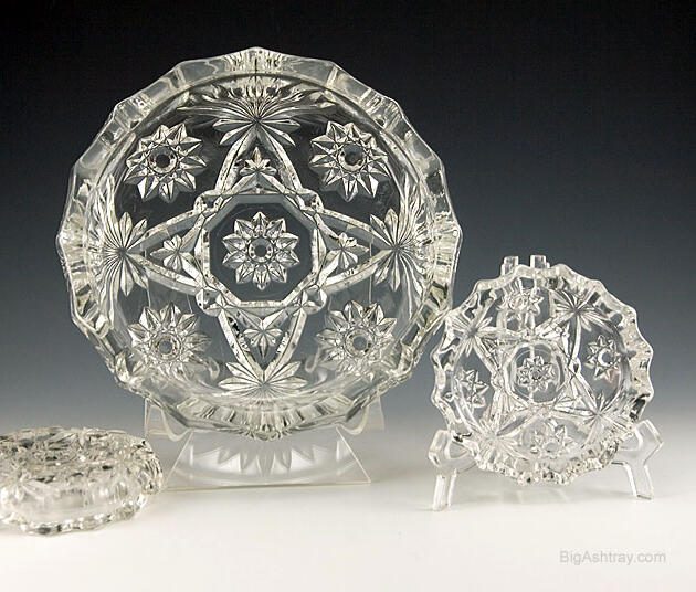 American Prescut 3-Piece Party Ashtray Set