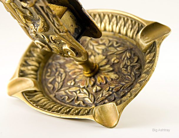 Antique Neoclassic Baroque Match Holder Ashtray from Belgium - Image 3