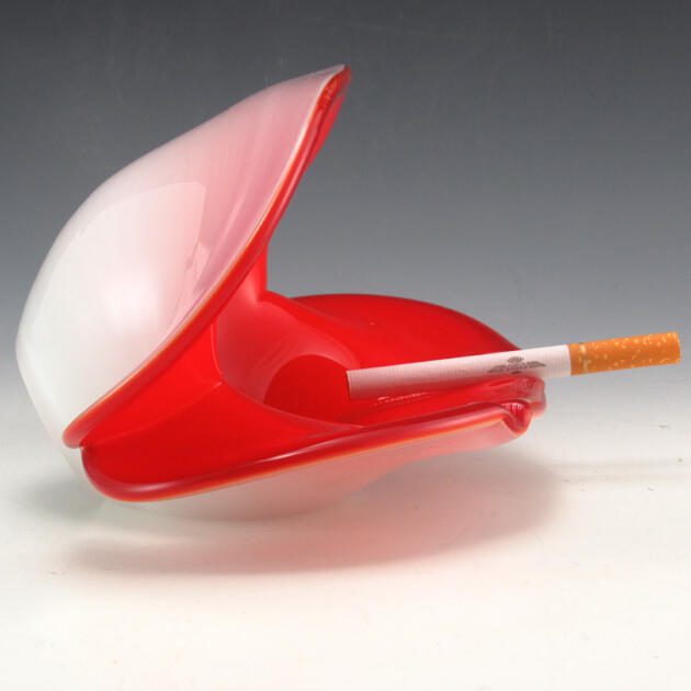 Mod Decor Glass Clamshell Ashtray and Vase by Toso