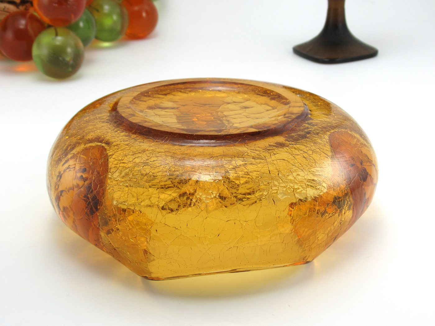 Vintage Cigar Bowl by Viking Art Glass Mid-Century USA - Image 5