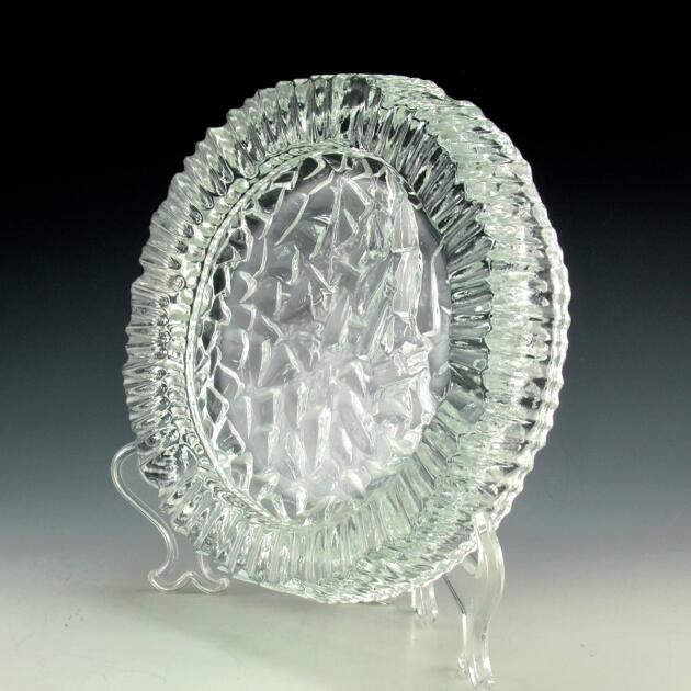 Ashtray Swedish Crystal Artic Ice by Skruf Vintage