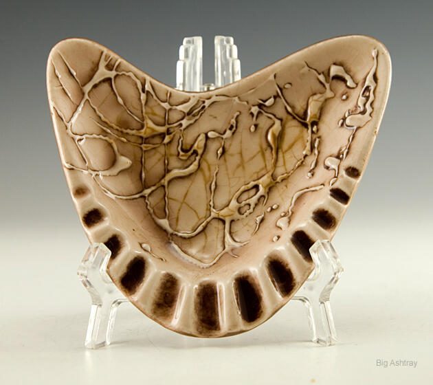 Atomic Era Boomerang Art Ashtray