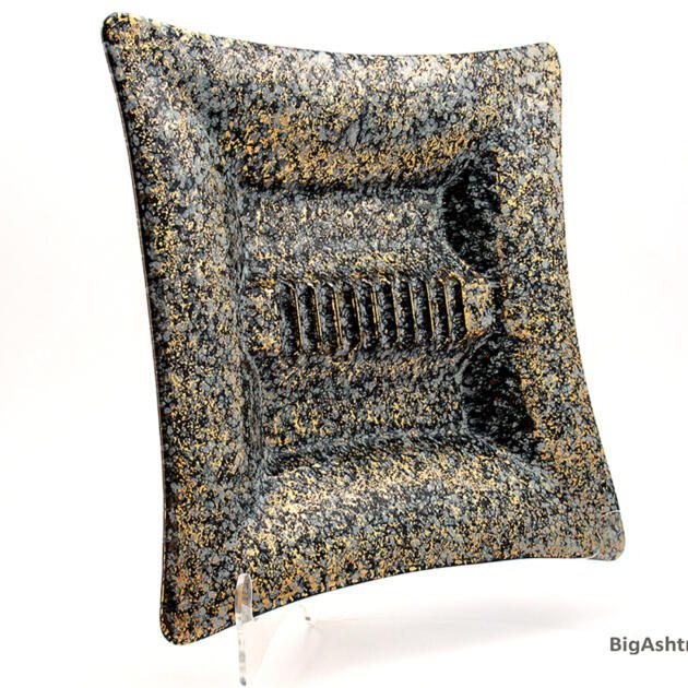 Big Smoking Ashtray with Granite Decor by Shawnee Kenwood U.S.A