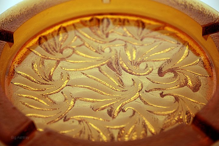 Sculptura II Glass Ashtray by Smith Glass