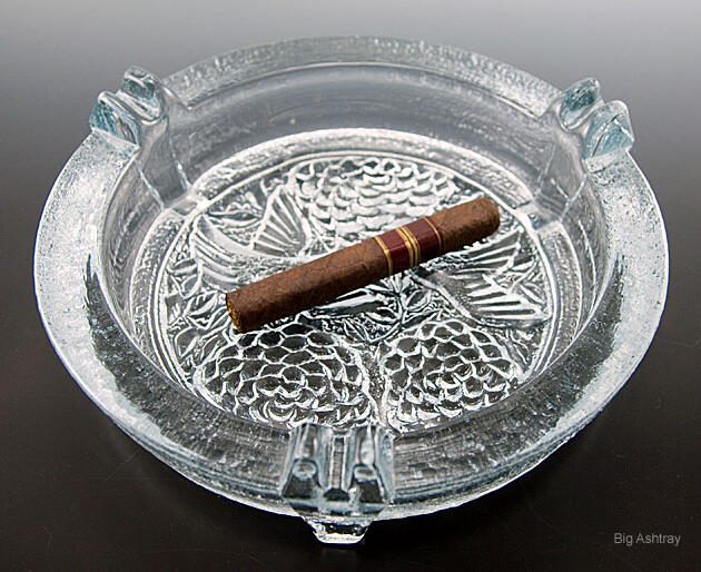 Blenko Oriental Crystal Art Glass Ashtray