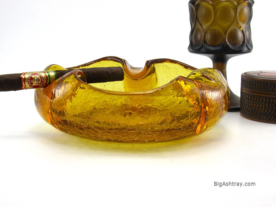 Vintage Cigar Bowl by Viking Art Glass Mid-Century USA