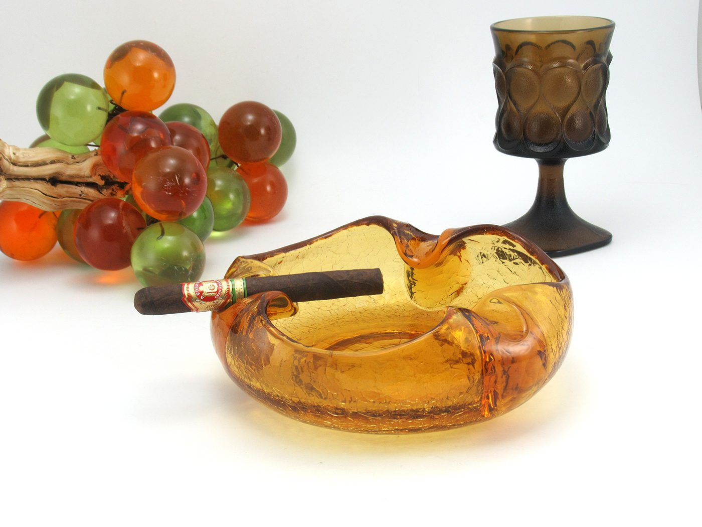 Vintage Cigar Bowl by Viking Art Glass Mid-Century USA - Image 8