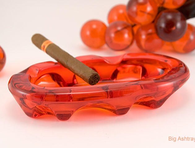 Cigar Ashtray Rare Form by Viking in Persimmon