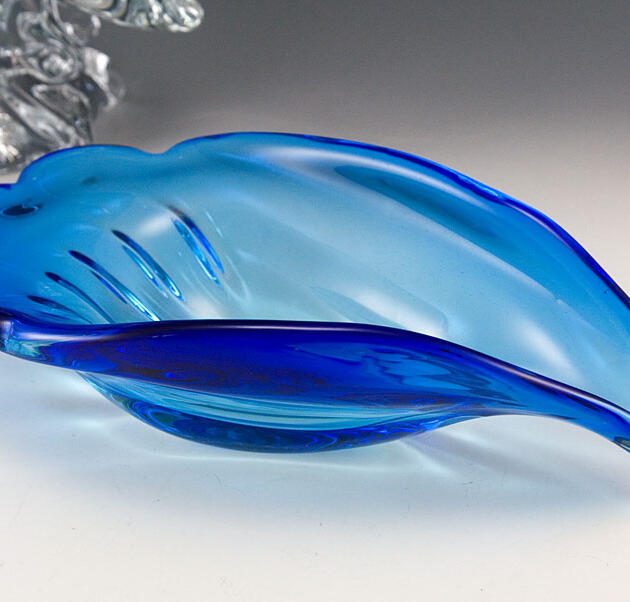 Beach Home Decor Art Glass Ashtray