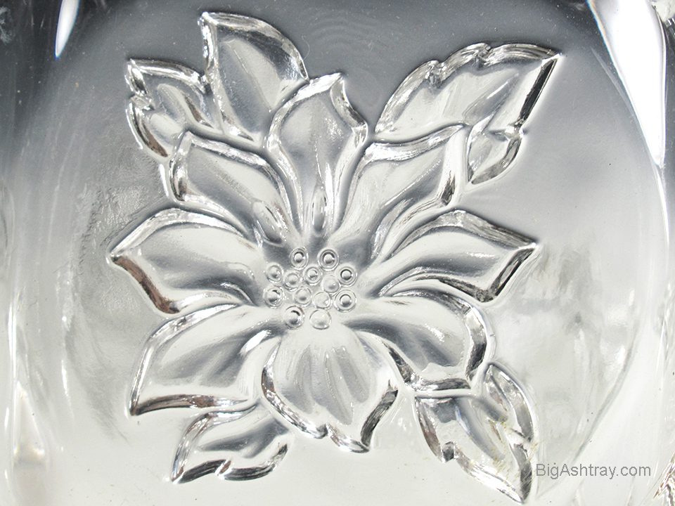1950s Crystal Ashtray Set of 6 in Bloom by Hazel Atlas - Image 4