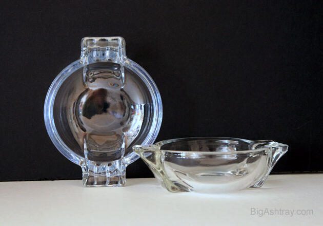 Color King Retro Glass Ashtray Set