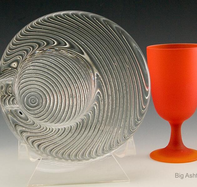 Post Modern Nordic Crystal Smoking Ashtray by Iittala