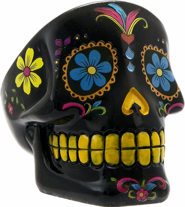 Day of the Dead Head Skull Ashtrays - Image 4