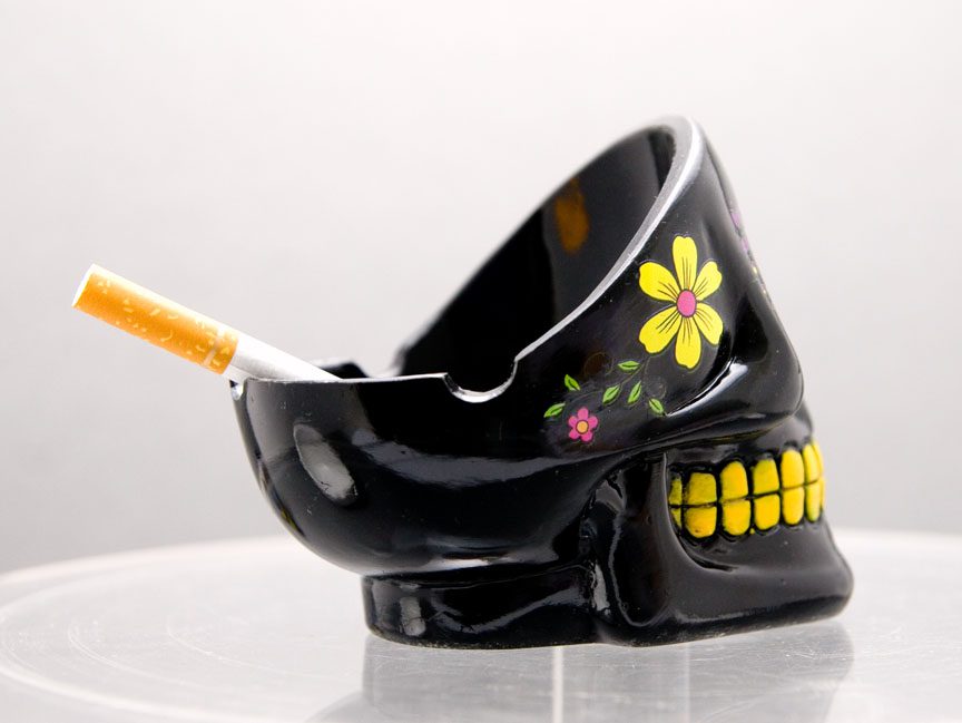 Day of the Dead Head Skull Ashtrays - Image 6