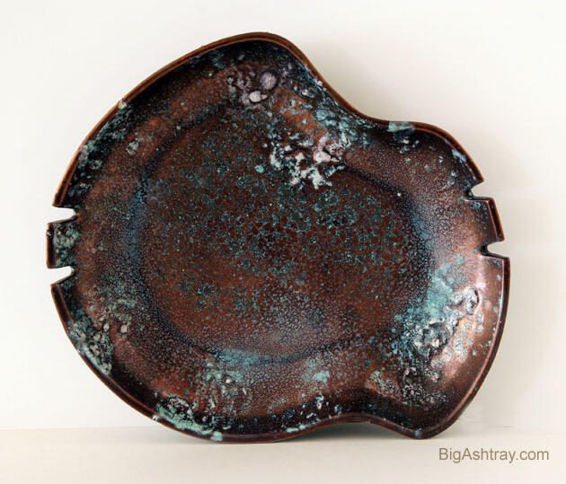 Don Je Eames Era Ceramic Ashtray Distinctive Glaze