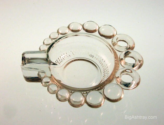 Duncan Glass Teardrop Personal Ashtray Set