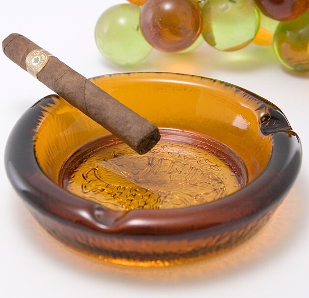 Retro Modern Glass Ashtray Eames Era Style Fish Decor