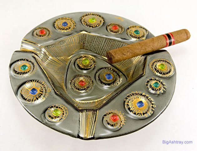 Eclectic Modernist Art Ashtray by Higgins