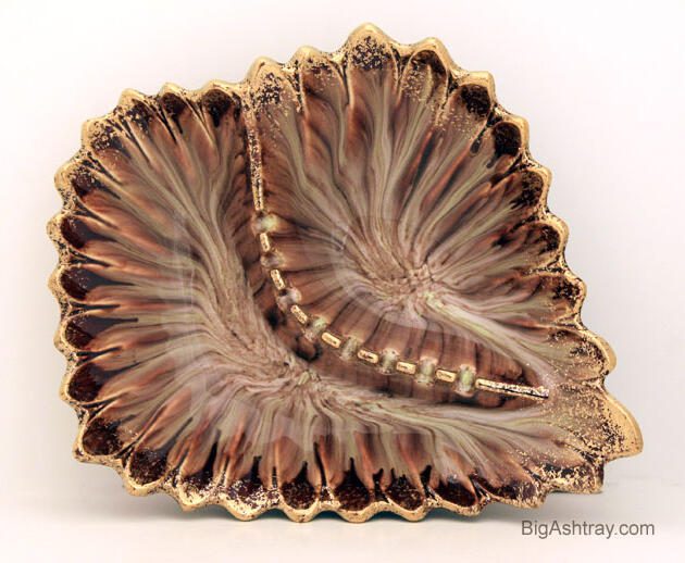 1950s Elegant Organic Style Centerpiece Ashtray