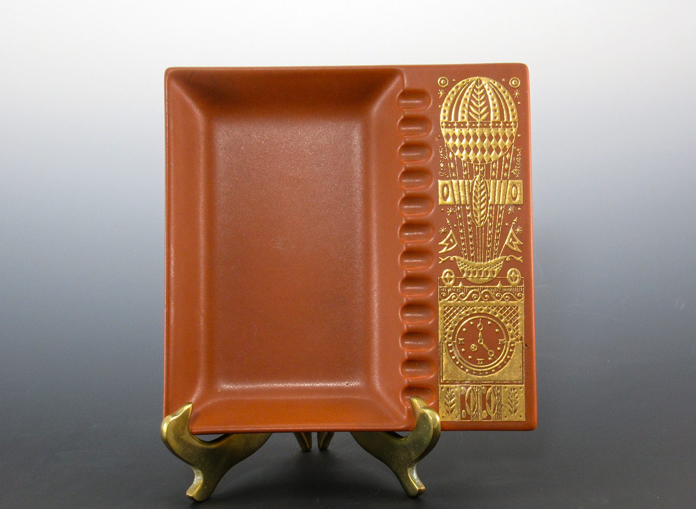 Midas Ashtray by Georges Briard for Hyalyn Mid-Century Art Pottery - Image 3