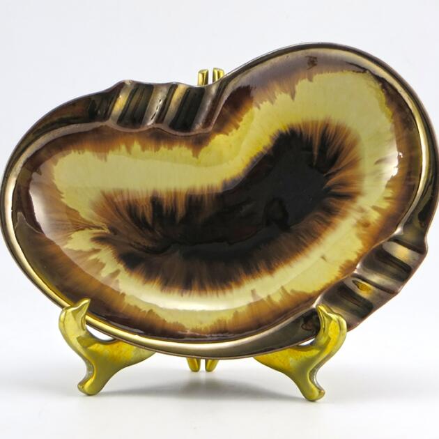 Beautiful Mid-Century German Pottery Glazed Ashtray