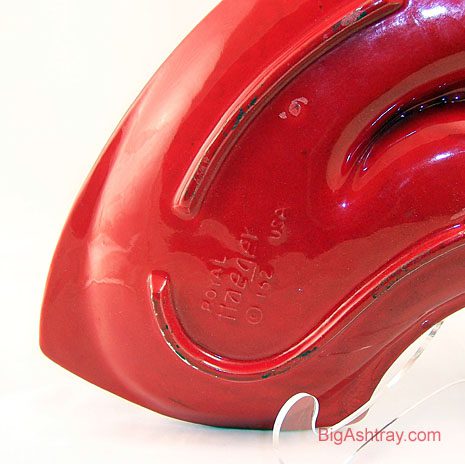 Giant Red Atomic Boomerang Ashtray - Image 3