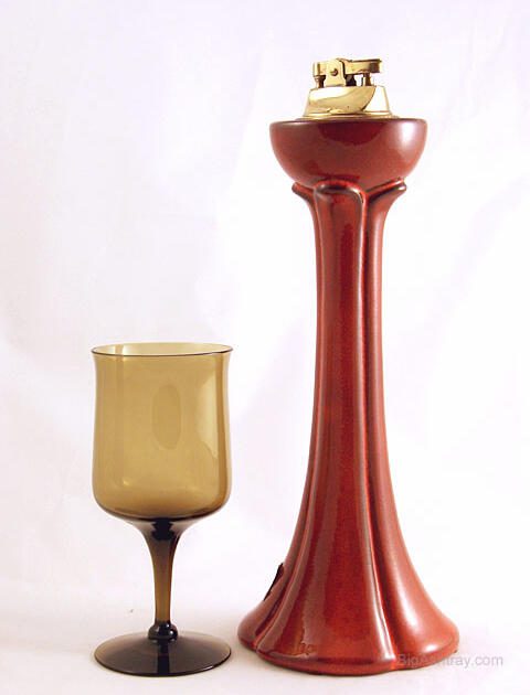 Giant Vintage Pottery Table Lighter