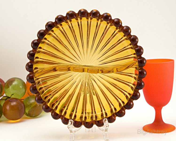 Big Viking Hybrid Golden Amber Party Ashtray - Image 5
