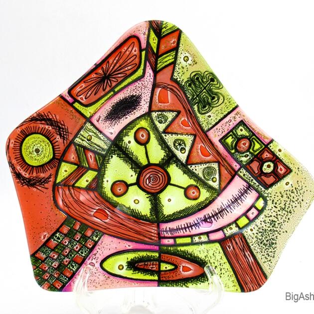 Higgins Ashtray Mid-Century Modern Art Sunset