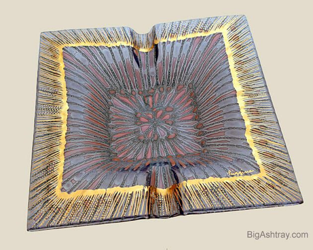 Higgins Starburst Cigar Ashtray Signed