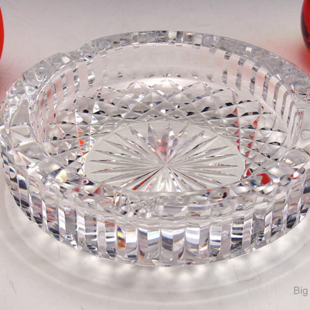 Luxurious High End Cut Crystal Vintage Ashtray