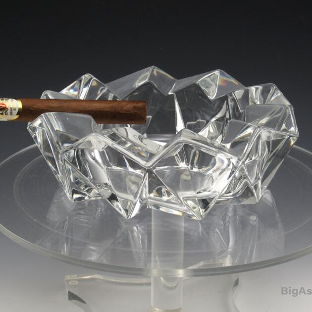 Huge Cigar Ashtray High Quality Crystal Vintage Scandinavian