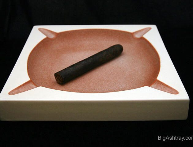 Hyalyn Porcelain Minimalist Eames Era Ashtray