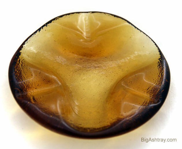 Imperial Glass Organic Amber Ashtray