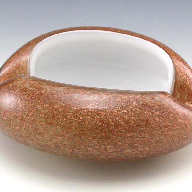 Luxurious Cigar Ashtray Murano Glass Kidney Bean