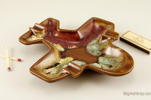Japanese WWII Airplane Ashtray 1950s Pottery
