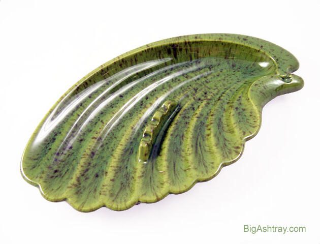 Large Olive Green Flying Wing Ashtray