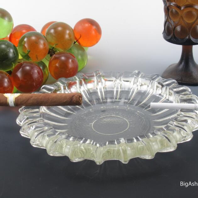 Big Glass Ashtray by Fostoria in Colorless Glass