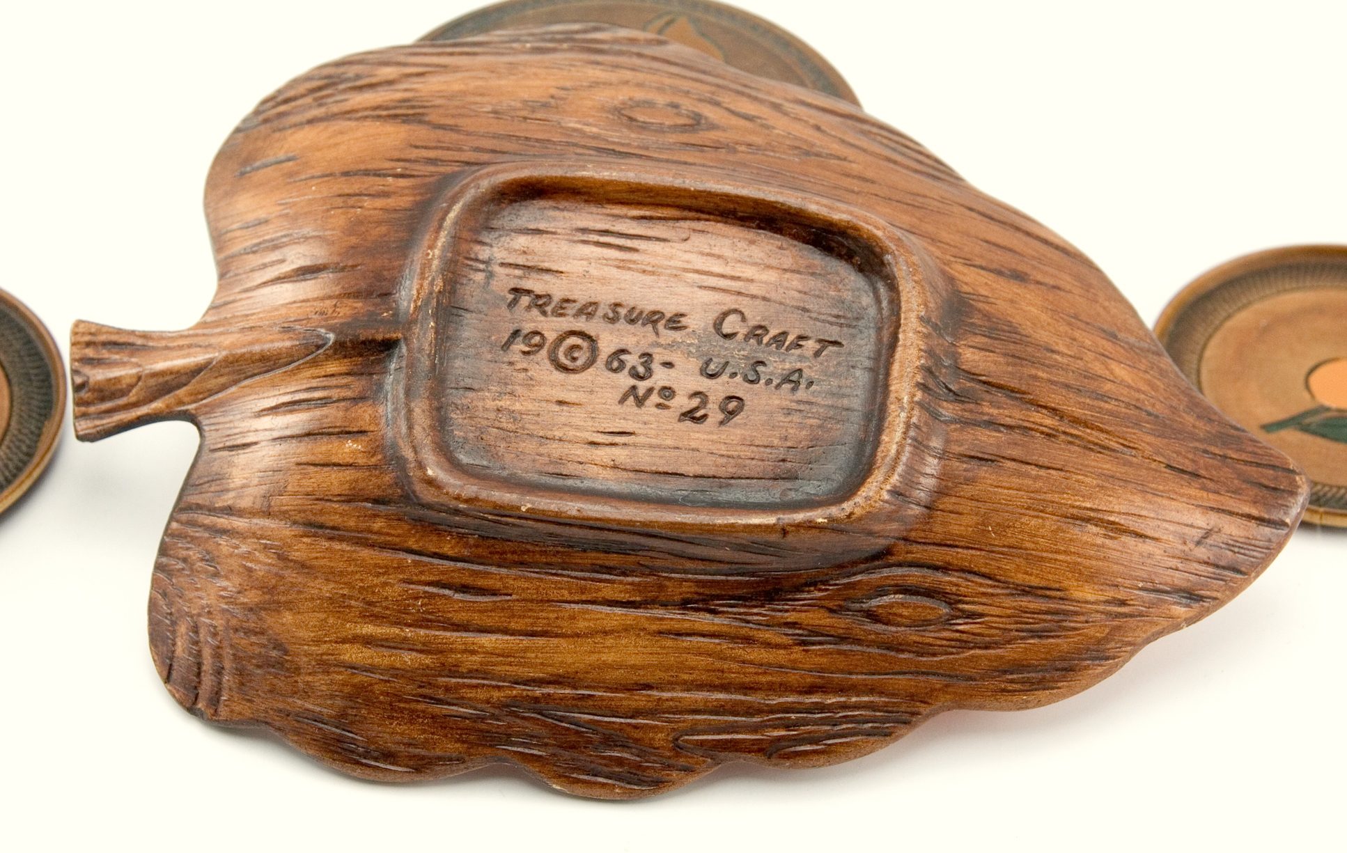 Tiki Party Leaf Ashtray Made in 1962 - Image 3