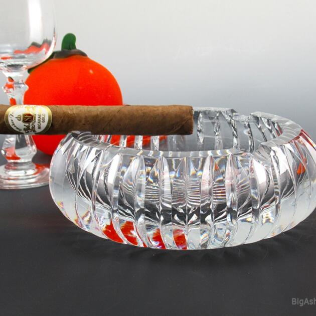 Luxury Quality Crystal Ashtray Large Heavy