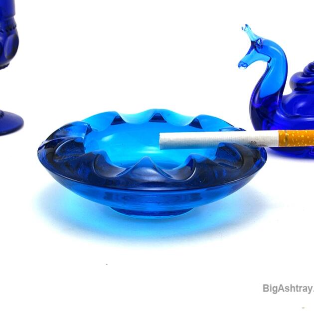 Adolph Matura High Design Ashtray in Blue