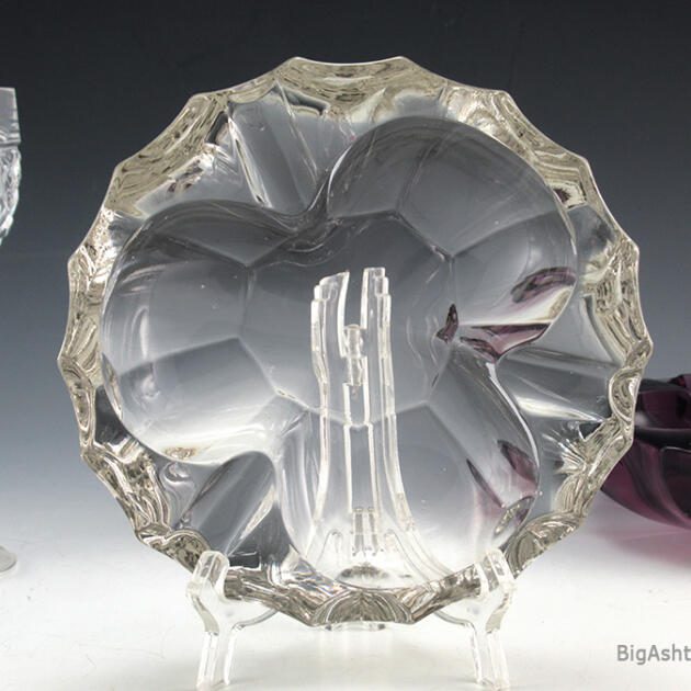 Mid-Century Elegant Crystal Ashtray by Tiffin