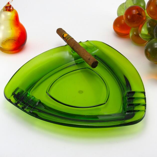 Retro Modern Party Ashtray Triangle by Viking Art Glass