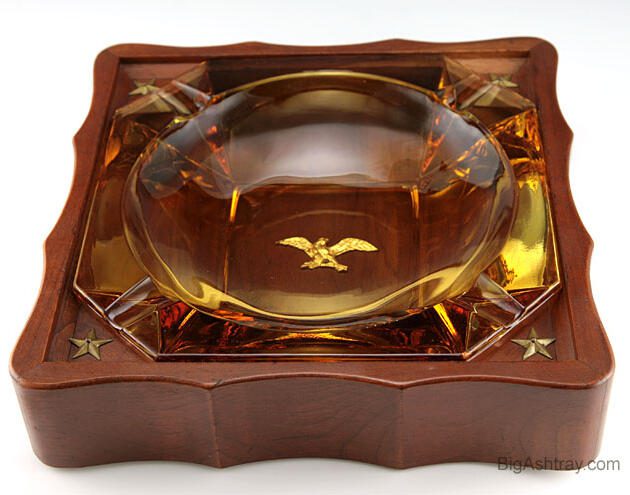 Mid-Century Patriotic Ashtray by American Woodcraft