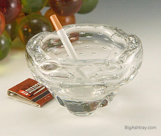 Mid-Century Swedish Modern Style Art Glass Ashtray