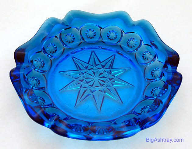 Moon and Star Deep Sapphire Blue Cigar Ashtray