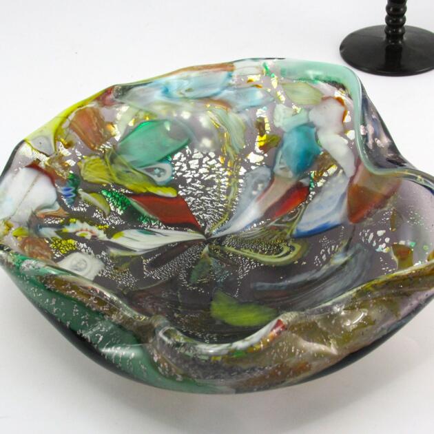 AVeM Murano Art Glass Oyster Shell Cigar Bowl 1950's