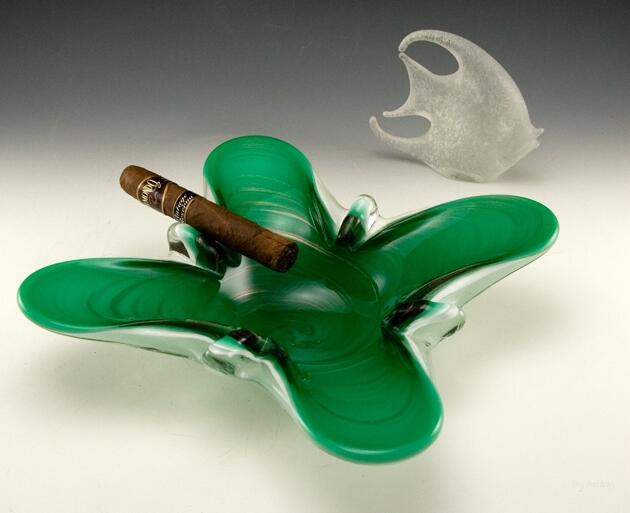 Fratelli Toso Butterfly Vortex Ash Bowl 1950's