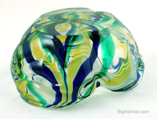 Murano Macchia Glass Art 1950s Ashtray - Image 5